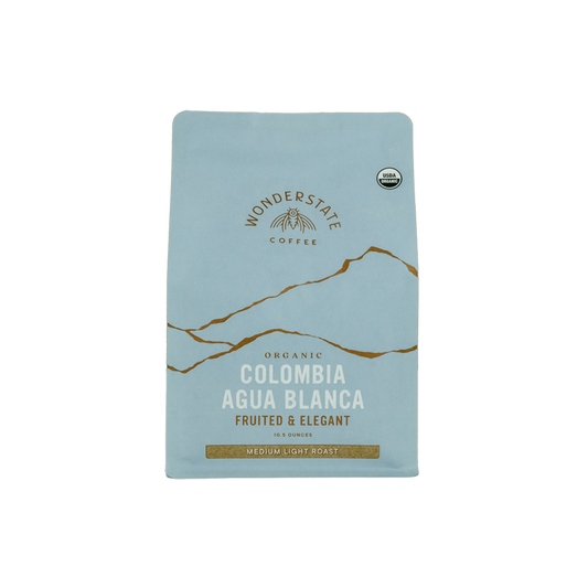Organic Colombia Agua Blanca 10.5 oz - Roasted Coffee for AeroPress and Drip Brewing