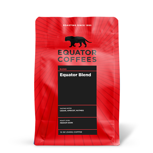 Equator Blend 12 oz - Roasted Coffee for AeroPress and Drip Brewing