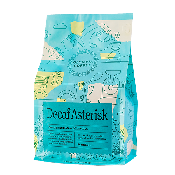 Decaf Asterisk 12 oz - Roasted Coffee for AeroPress and Drip Brewing