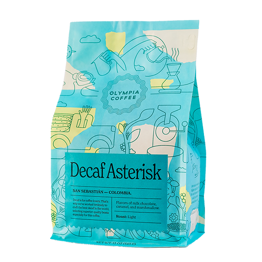 Decaf Asterisk 12 oz - Roasted Coffee for AeroPress and Drip Brewing
