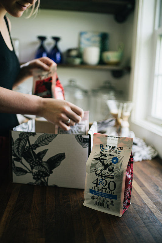 Organic 4&20 French Roast - Roasted Coffee for AeroPress and Drip Brewing