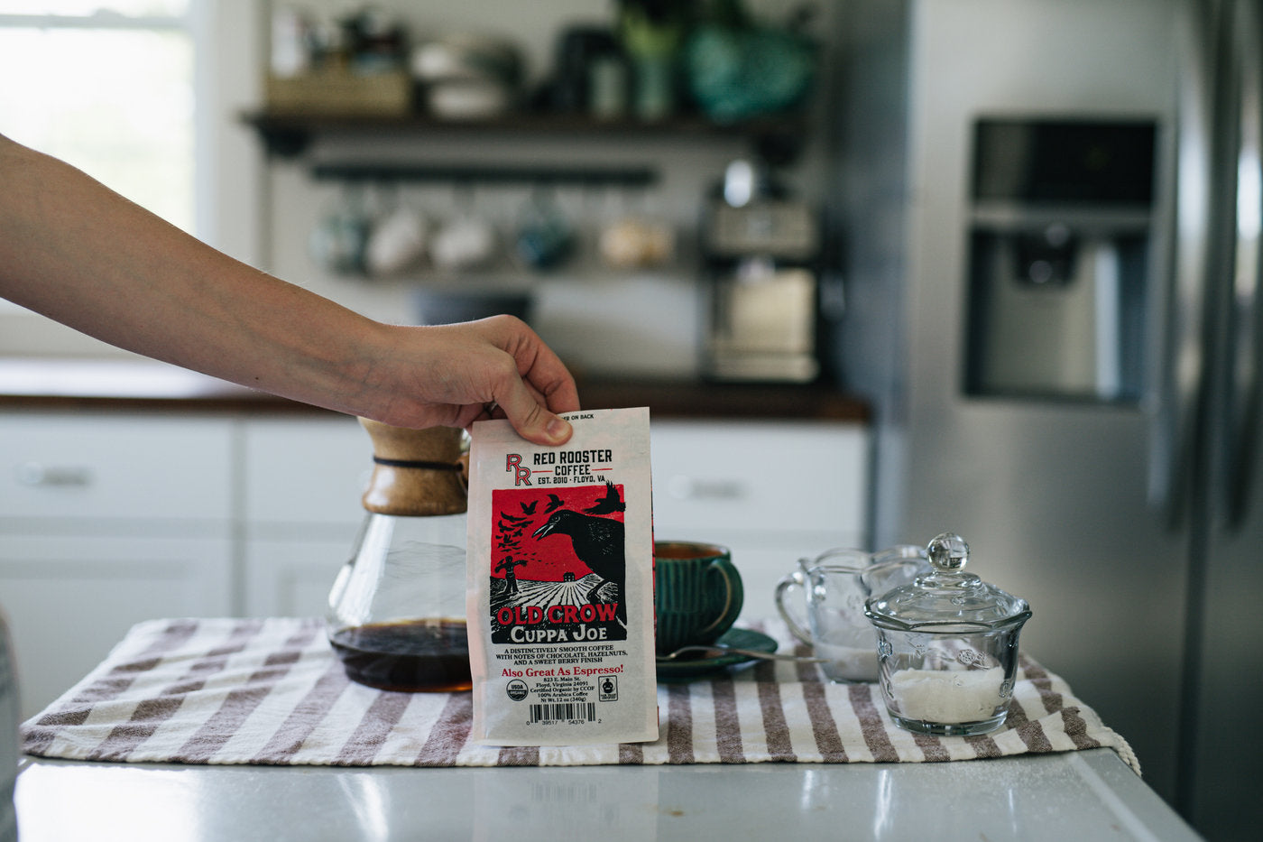 Organic Old Crow Cuppa Joe - Roasted Coffee for AeroPress and Drip Brewing