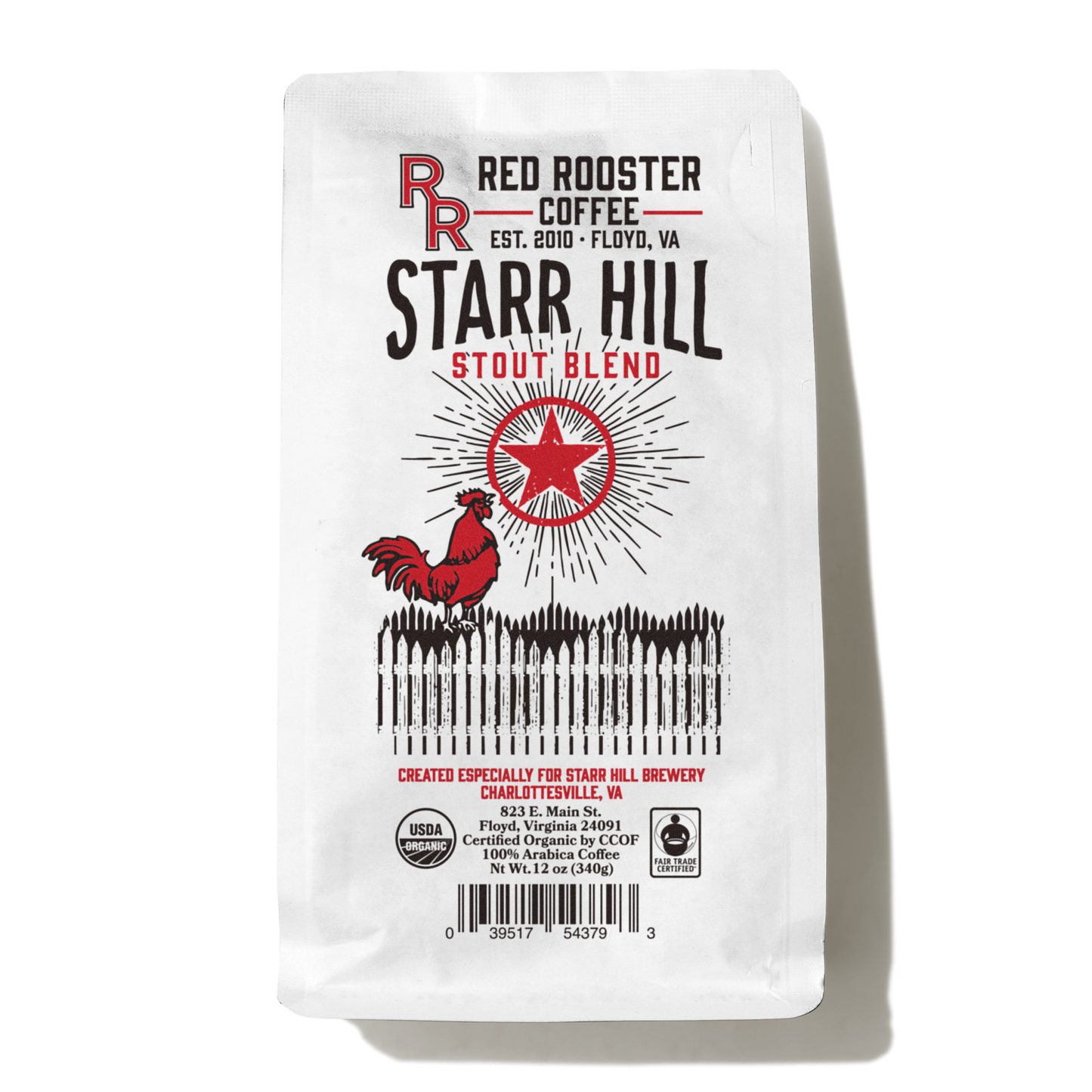 Organic Starr Hill Stout Blend - Roasted Coffee for AeroPress and Drip Brewing