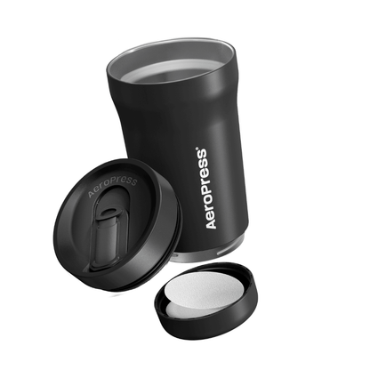 AeroPress Travel Coffee Tumbler - Stainless Steel - Everyday Coffee Drinkware for Convenient Serving