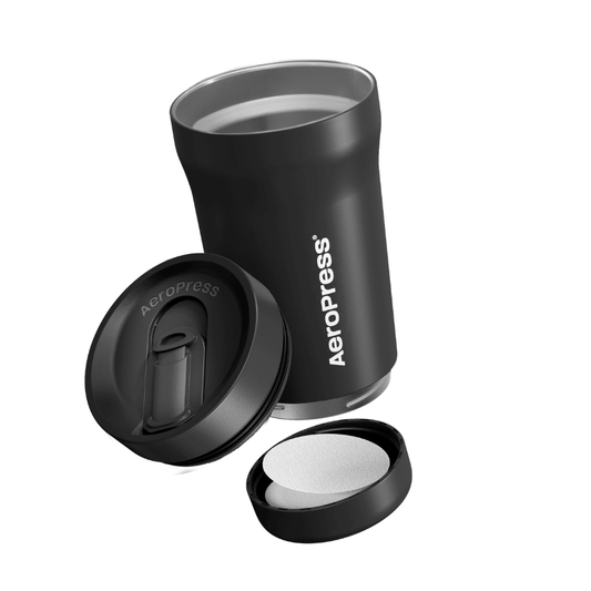 AeroPress Travel Coffee Tumbler - Stainless Steel - Everyday Coffee Drinkware for Convenient Serving