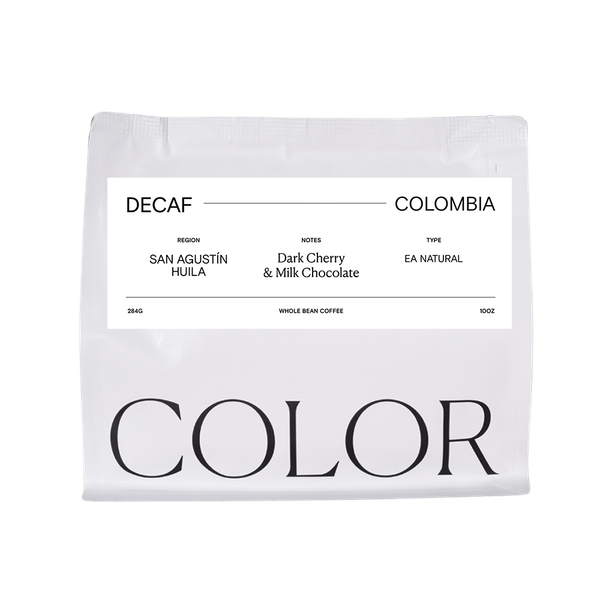 Decaf Colombia San Agustin 10 oz - Roasted Coffee for AeroPress and Drip Brewing