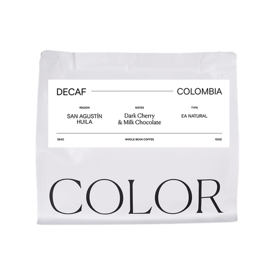 Decaf Colombia San Agustin 10 oz - Roasted Coffee for AeroPress and Drip Brewing