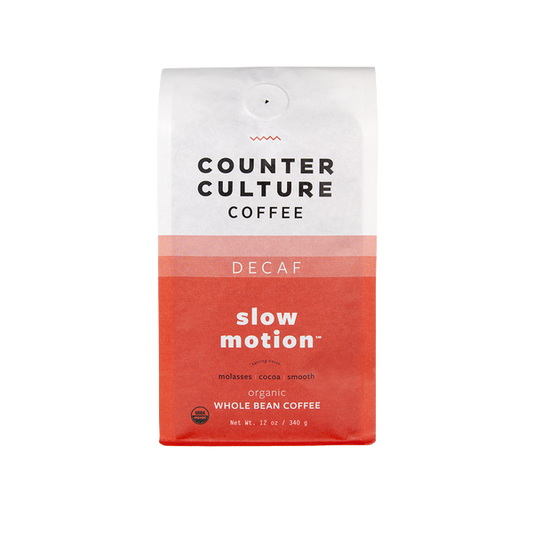 Slow Motion - Decaf 12 oz - Roasted Coffee for AeroPress and Drip Brewing