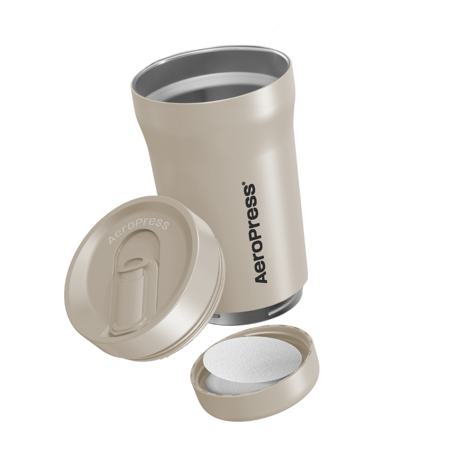 AeroPress Travel Coffee Tumbler - Stainless Steel - Everyday Coffee Drinkware for Convenient Serving