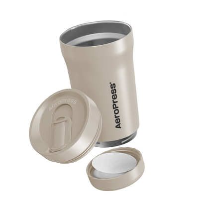 AeroPress Travel Coffee Tumbler - Stainless Steel - Everyday Coffee Drinkware for Convenient Serving