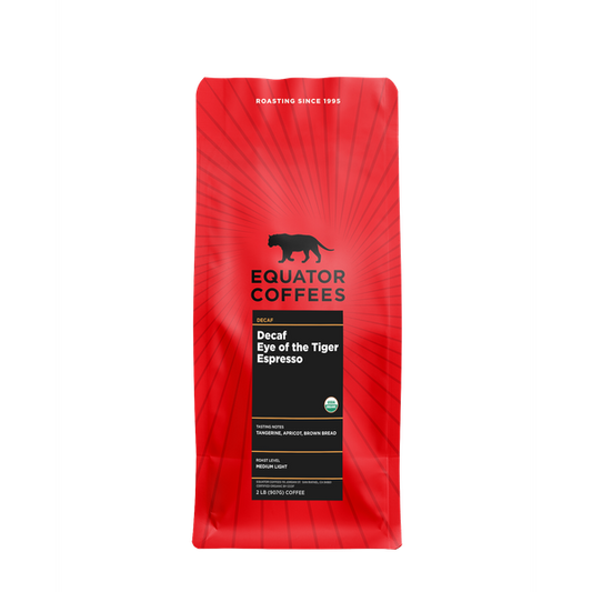 Decaf Eye Of The Tiger 2 lb - Roasted Coffee for AeroPress and Drip Brewing