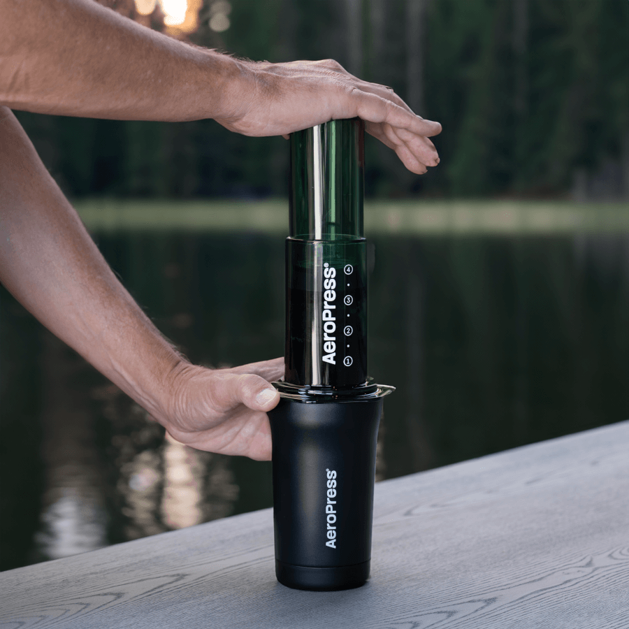 AeroPress Travel Coffee Tumbler - Stainless Steel - Everyday Coffee Drinkware for Convenient Serving