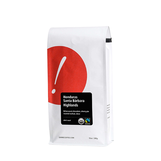 Honduras Santa Barbara Highlands Dark Org FT 12 oz - Roasted Coffee for AeroPress and Drip Brewing