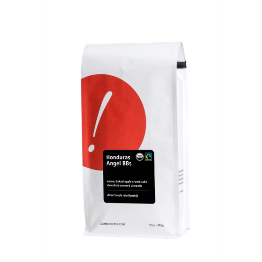 Honduras Angel BBs Fairtrade Organic 12 oz - Roasted Coffee for AeroPress and Drip Brewing