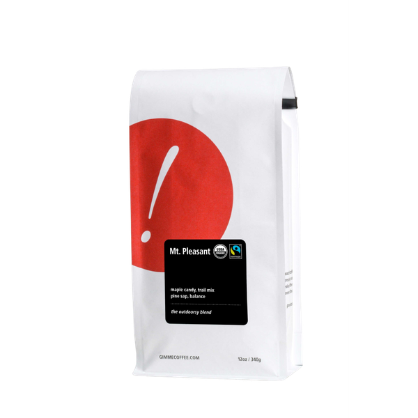 Mt Pleasant Fairtrade Organic 2 lb - Roasted Coffee for AeroPress and Drip Brewing