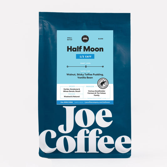 Half Moon Half Caff 2 lb - Roasted Coffee for AeroPress and Drip Brewing