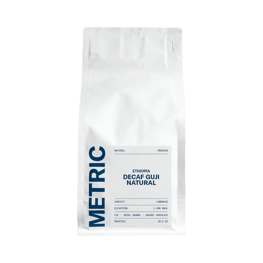 Ethiopia Decaf Guji Natural 10.5 oz - Roasted Coffee for AeroPress and Drip Brewing