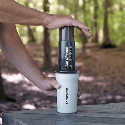 AeroPress Travel Coffee Tumbler - Stainless Steel - Everyday Coffee Drinkware for Convenient Serving
