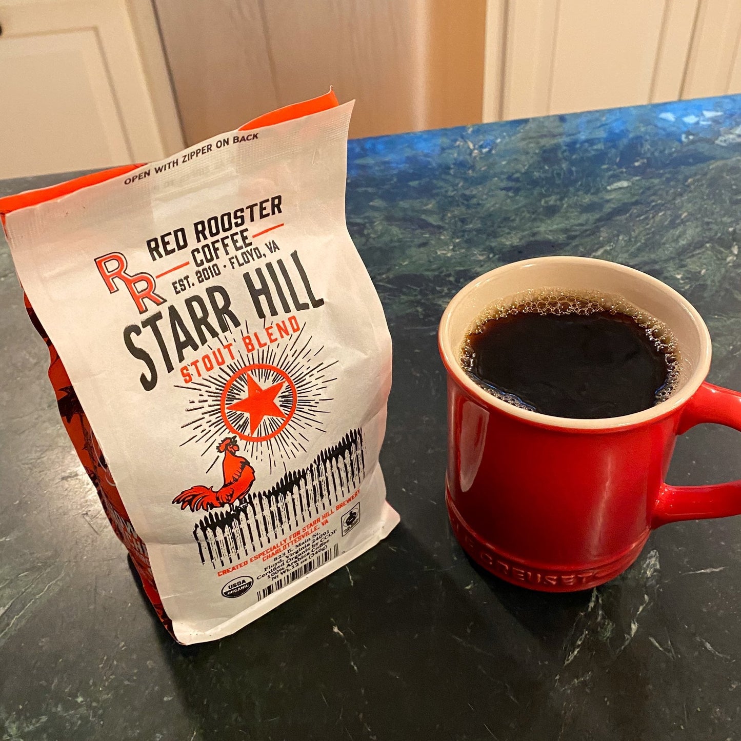 Organic Starr Hill Stout Blend - Roasted Coffee for AeroPress and Drip Brewing