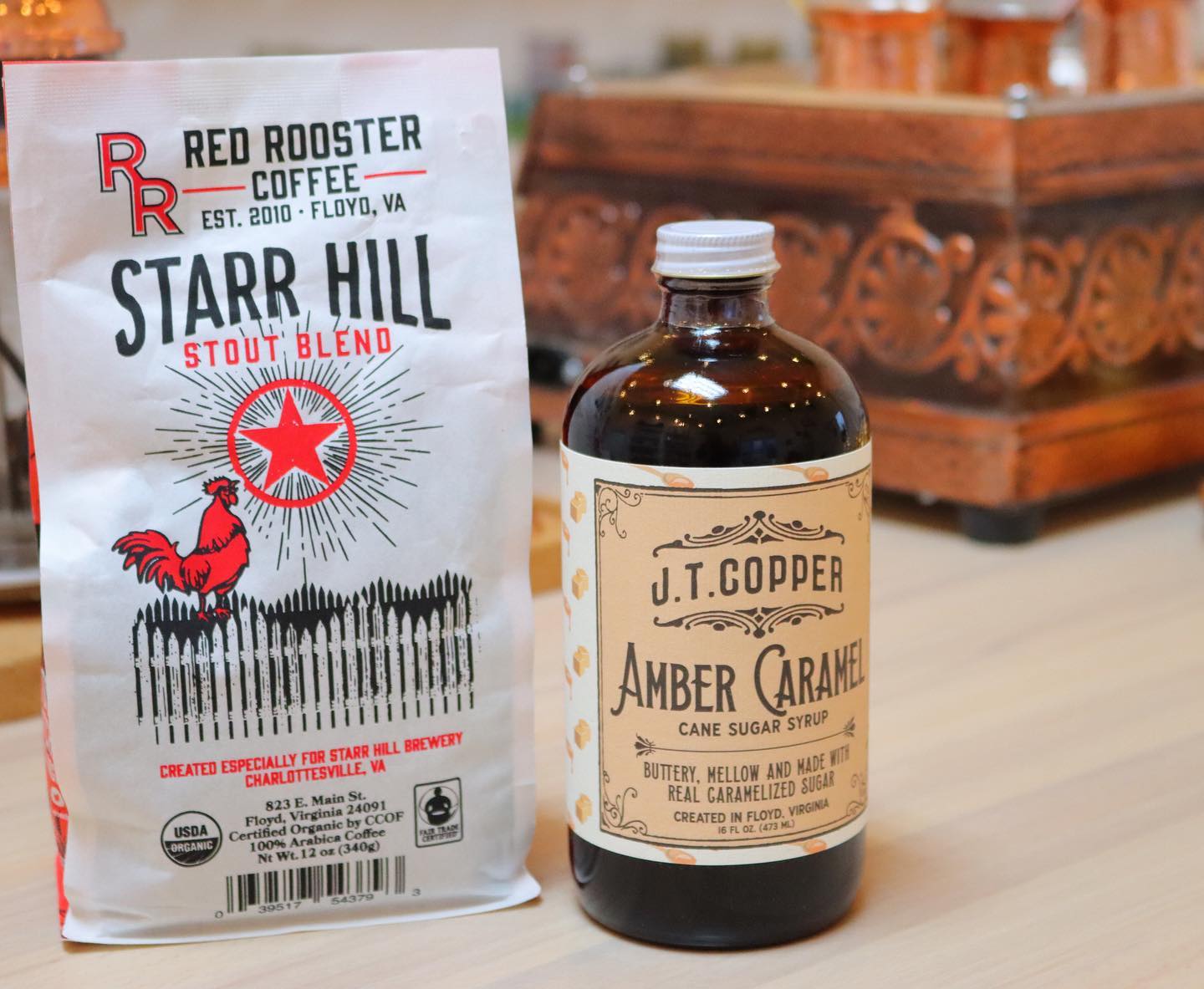 Organic Starr Hill Stout Blend - Roasted Coffee for AeroPress and Drip Brewing